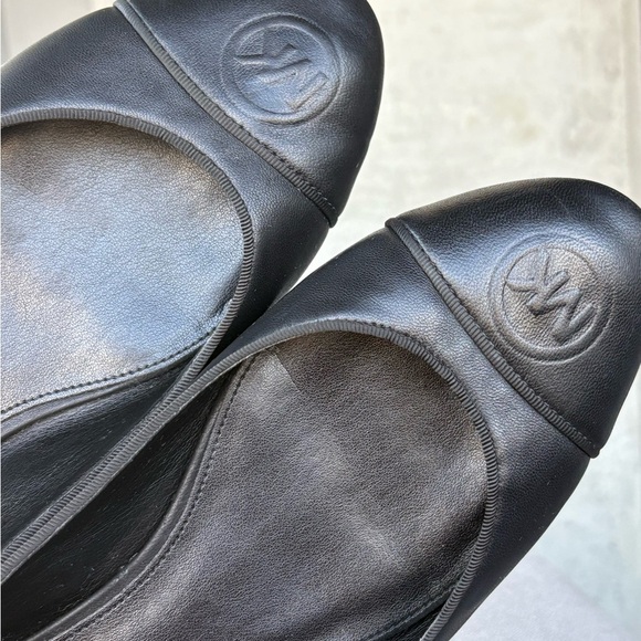 Michael Kors Shoes - Michael Kors classic ballet flats in black with  round cap toe with MK logo